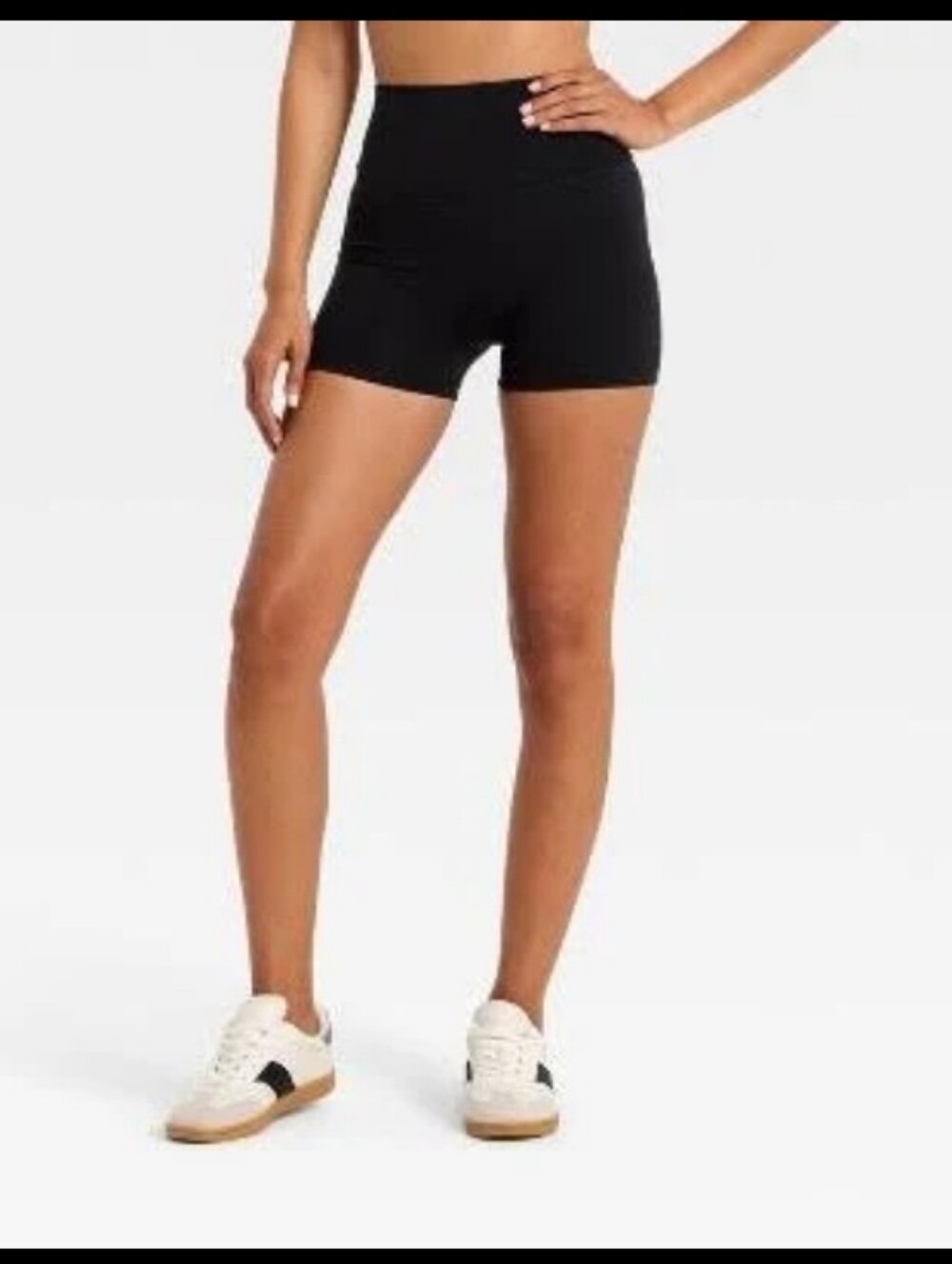 All in Motion, Black High-Rise Bike Shorts shortie Vs